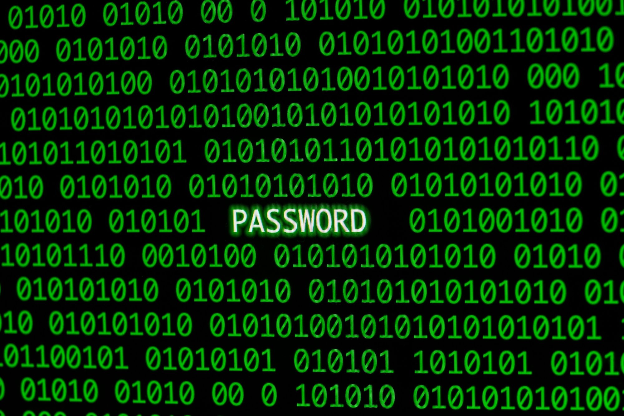 password sobre código verde