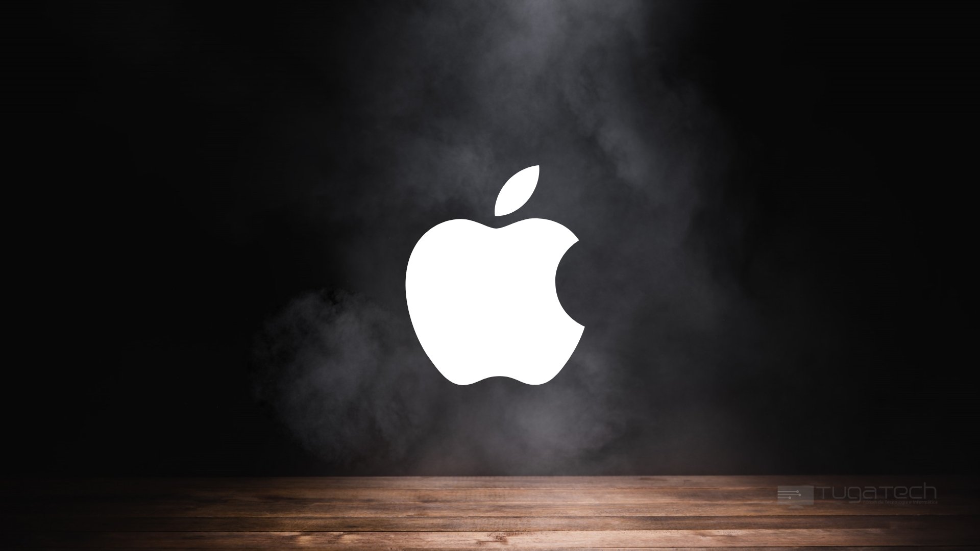 Logo da Apple sobre destaque