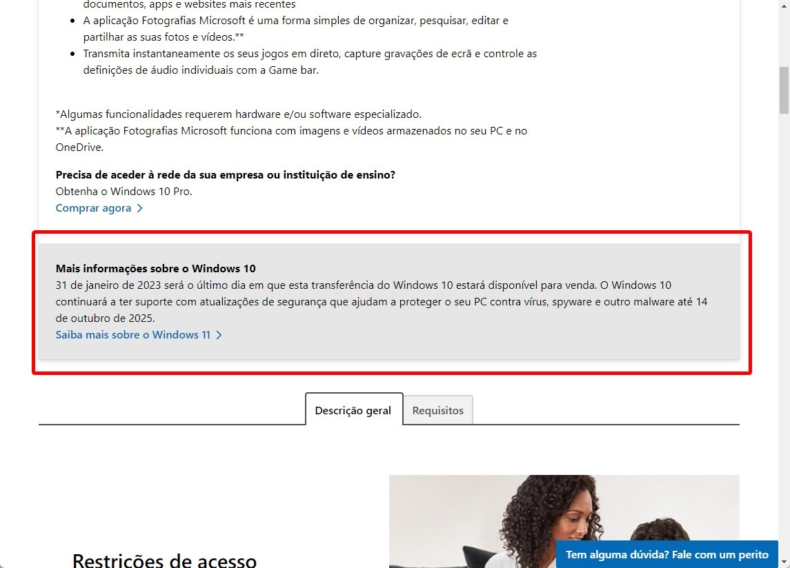 Windows 10 licença com alerta