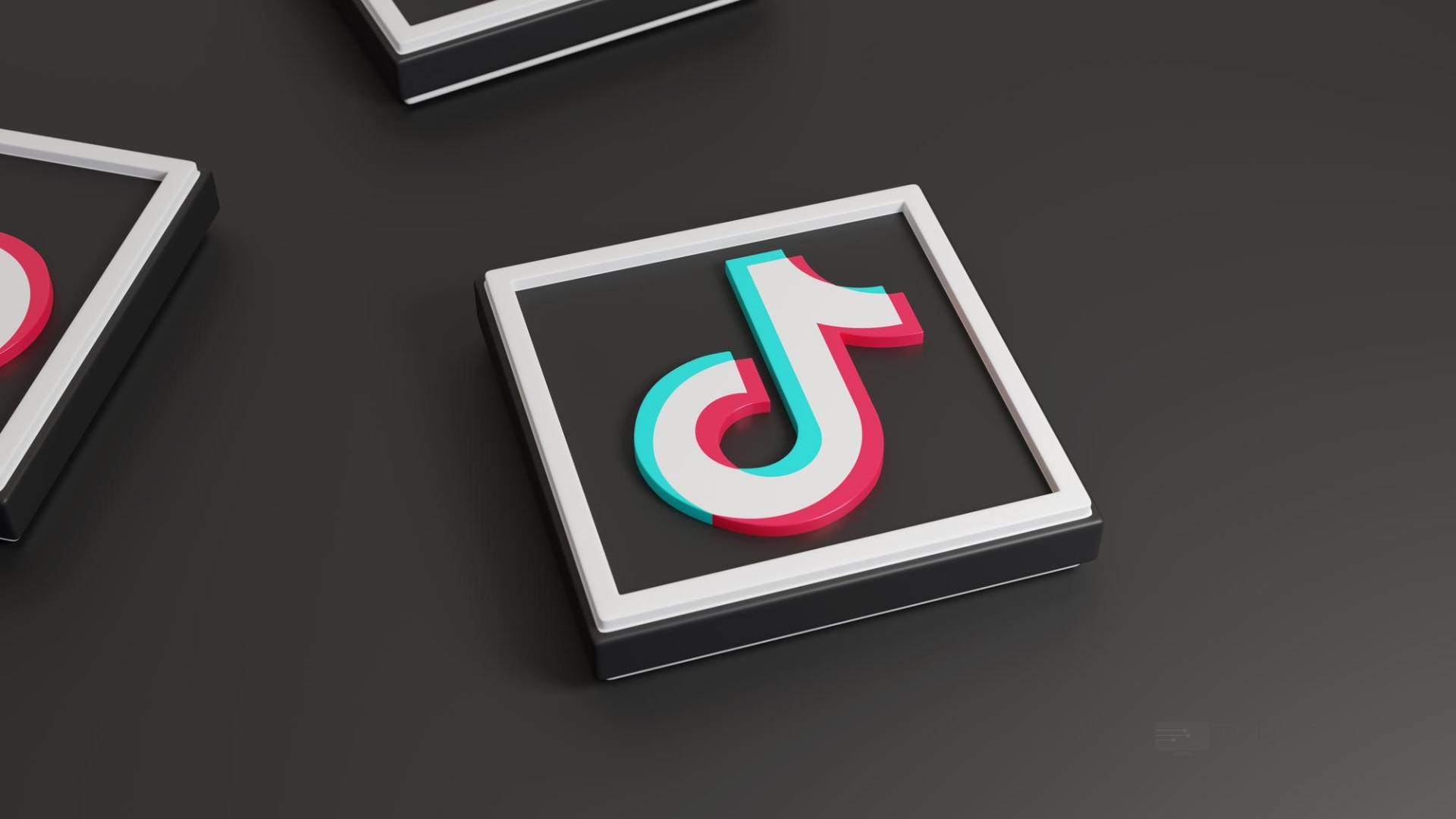 TikTok logo em 3D