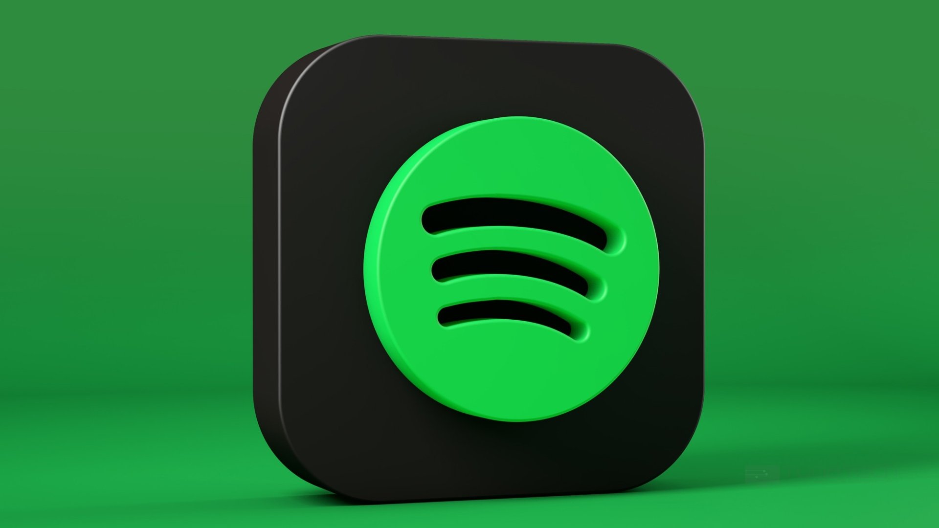 Spotify logo em 3D