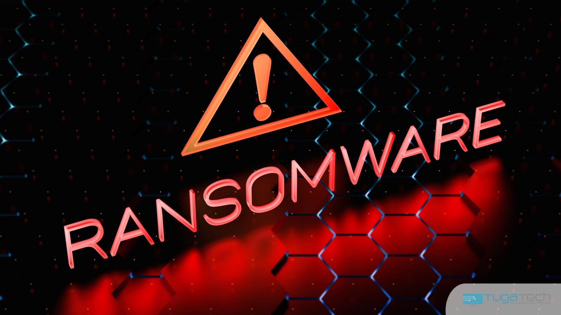 logo de ransomware em sistema
