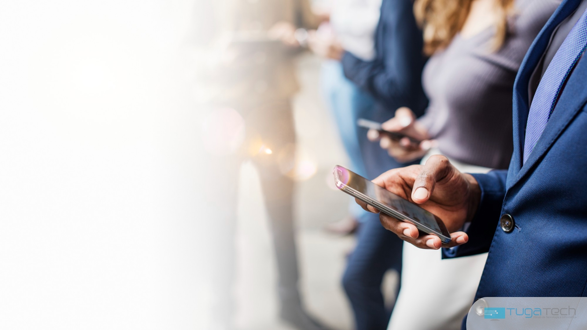Smartphones a serem usados