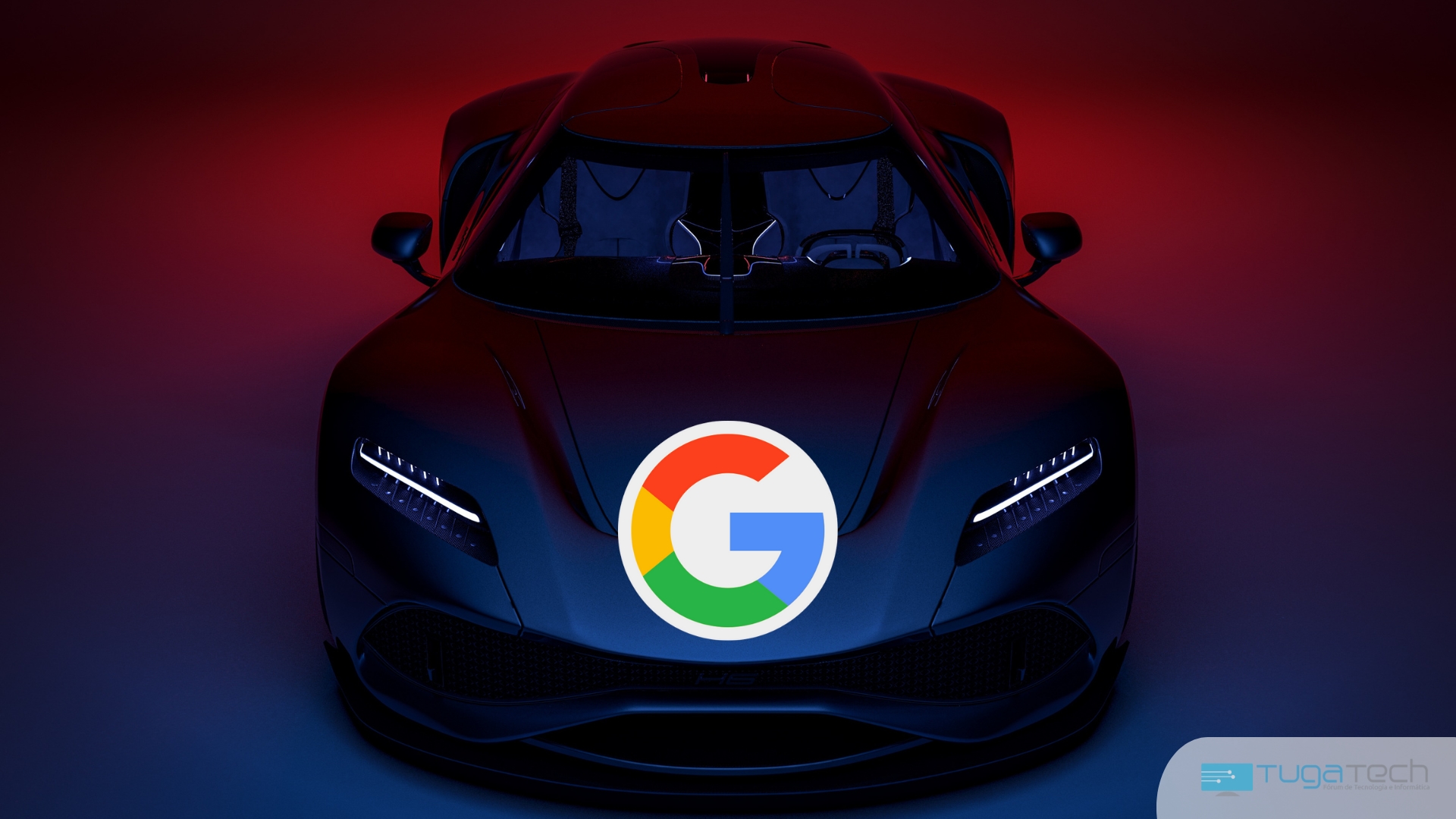 Google com veículo de fundo