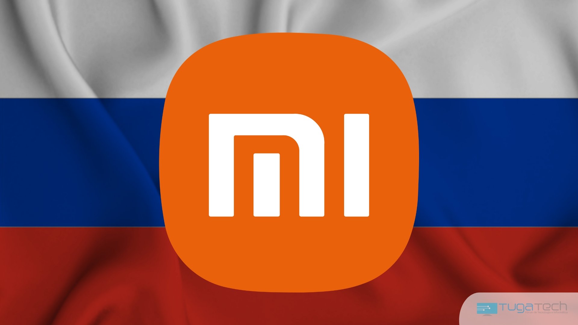 Xiaomi sobre bandeira da Rússia