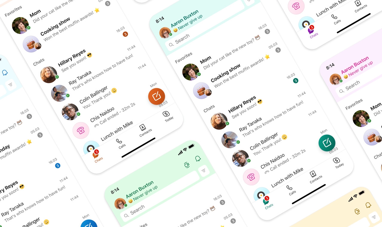 Skype com nova interface