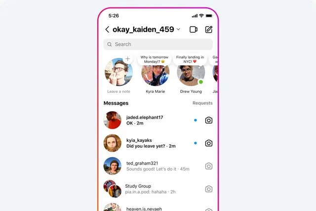 Instagram Notes