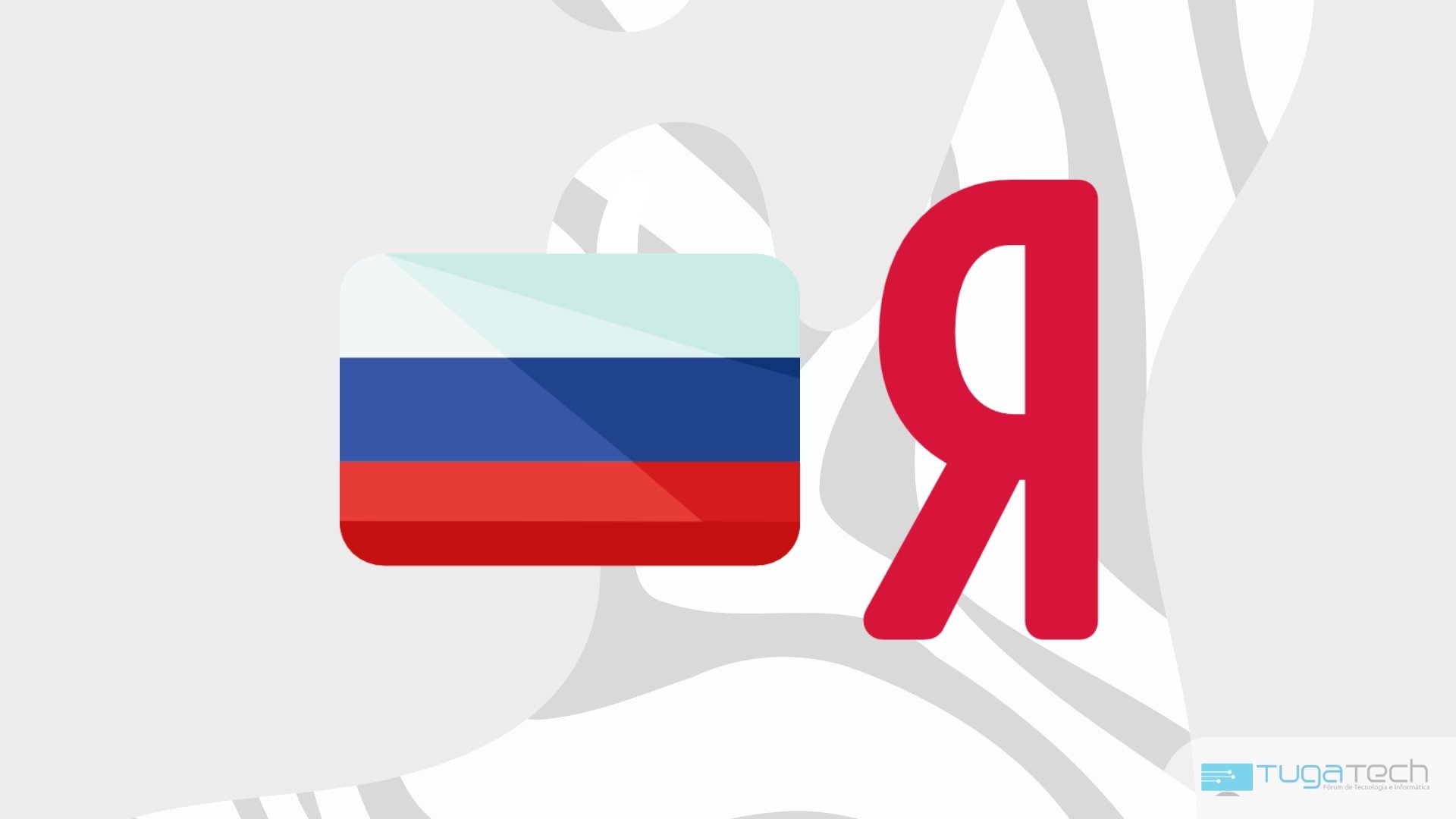 Yandex com bandeira da Rússia