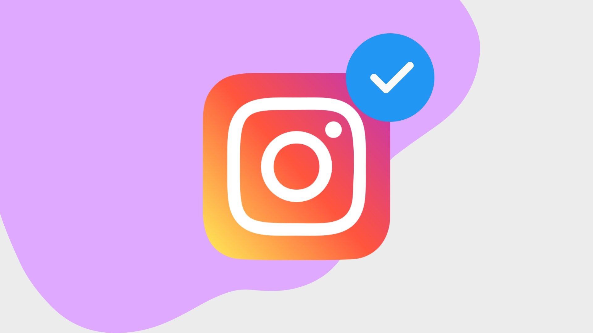 Instagram com sinal de verificado