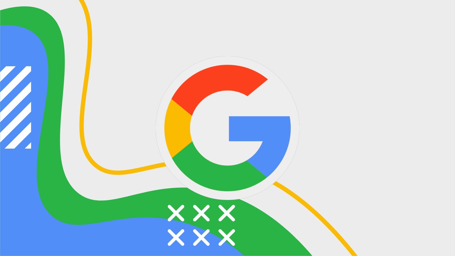 Logo da Google sobre fundo colorido