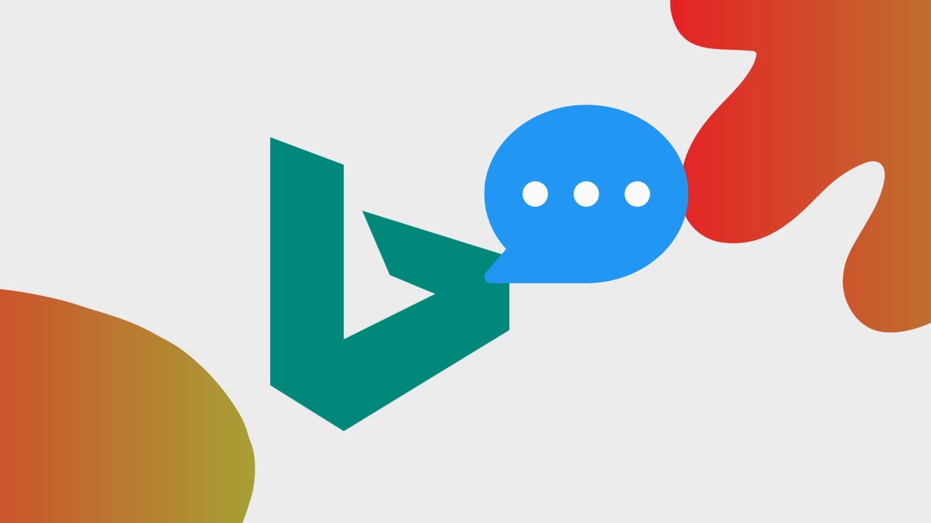 Bing com bolha de conversa