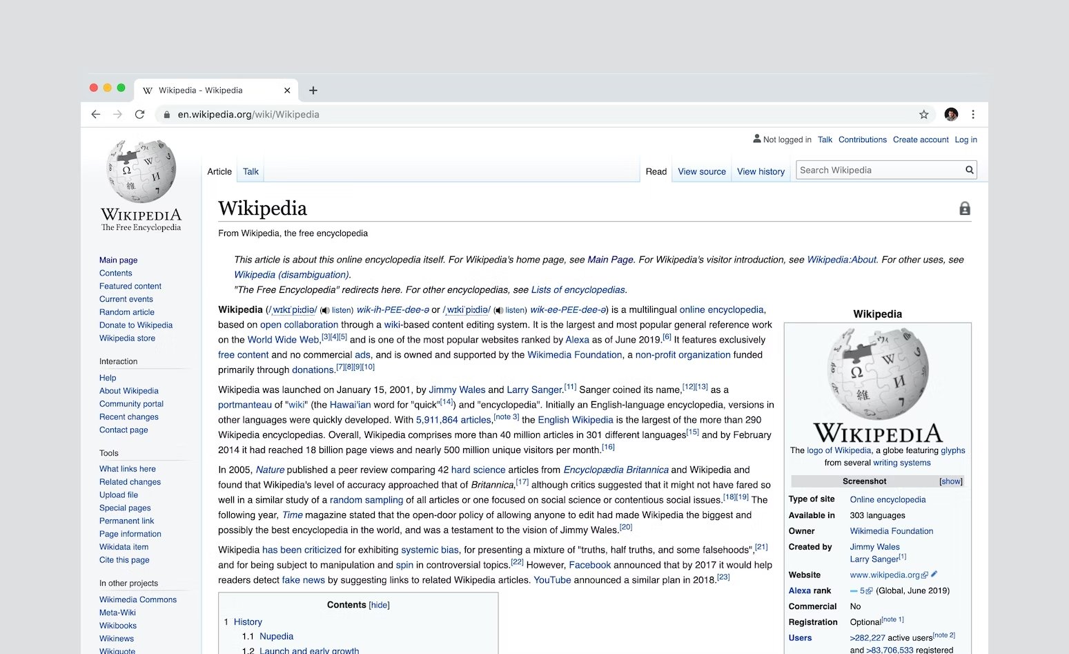 Site da Wikipédia