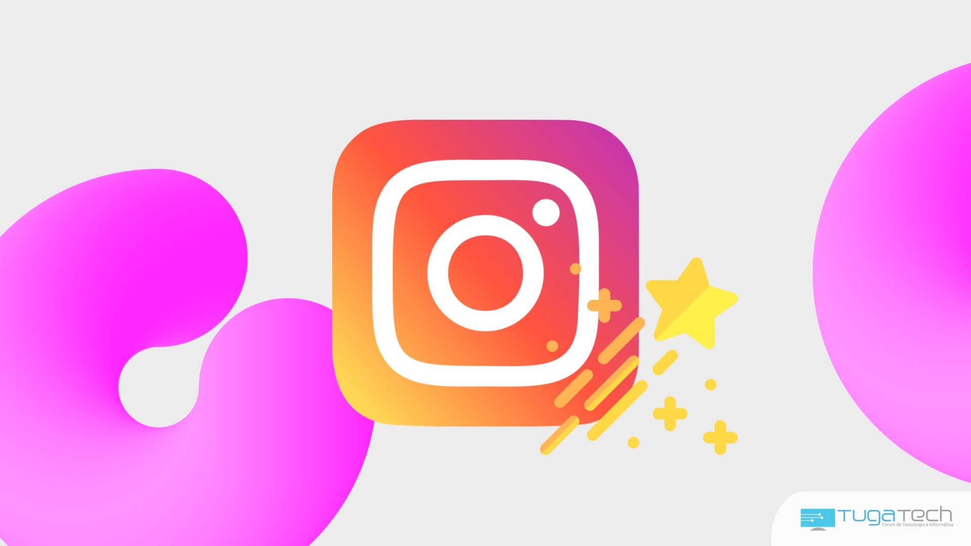 Instagram logo com estrelas