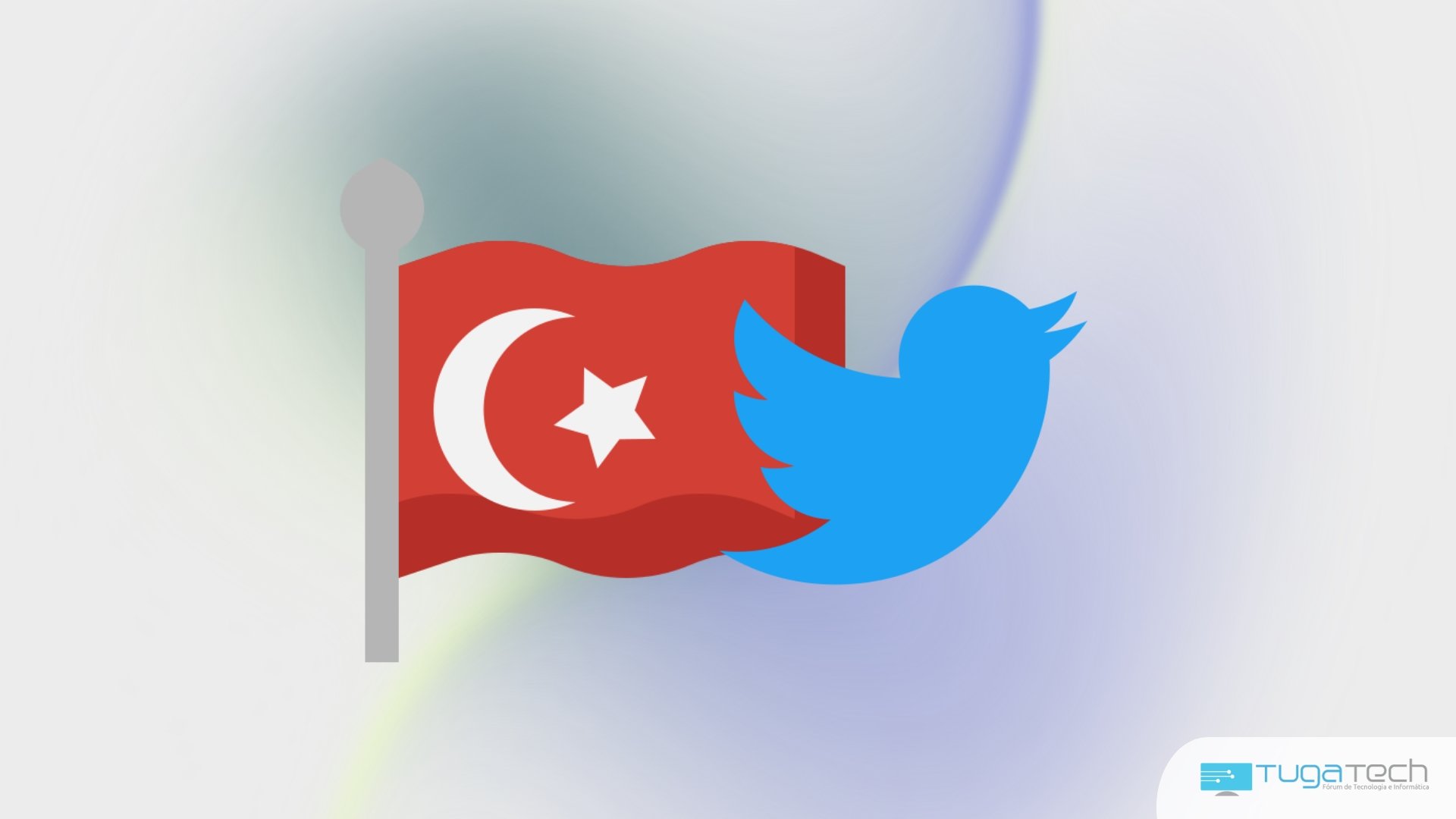 Twitter com bandeira da turquia