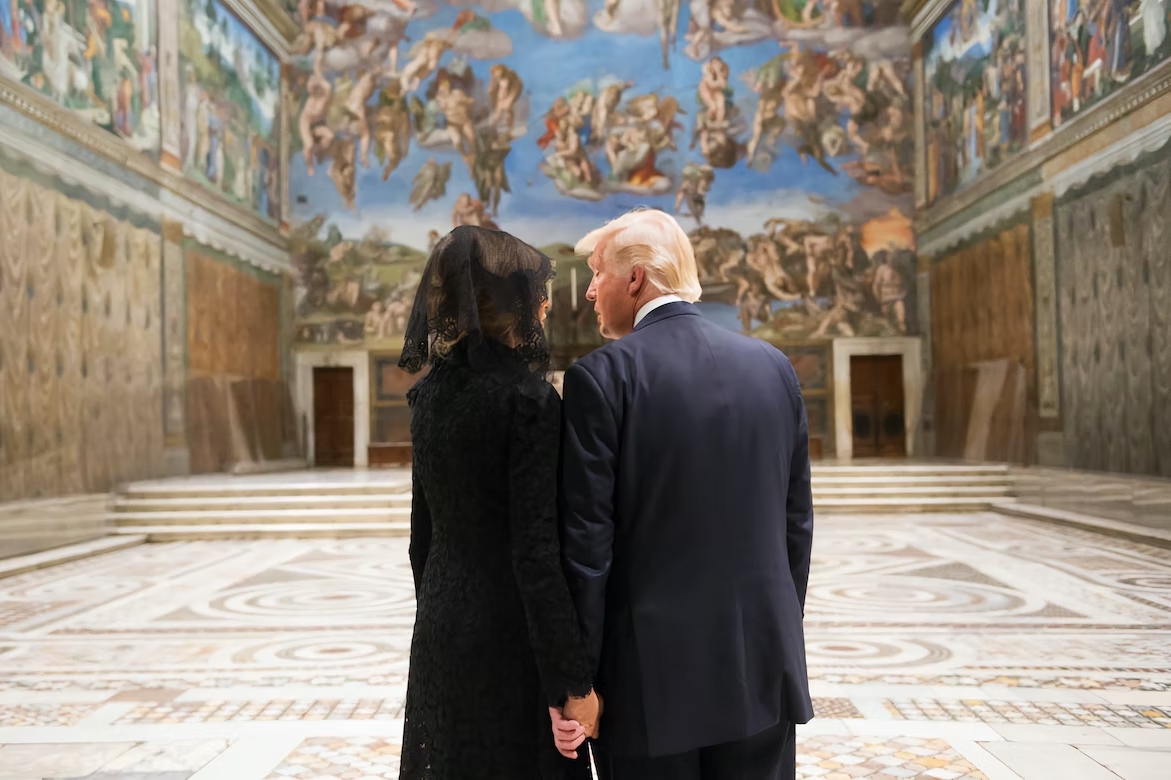 Donald Trump com mulher