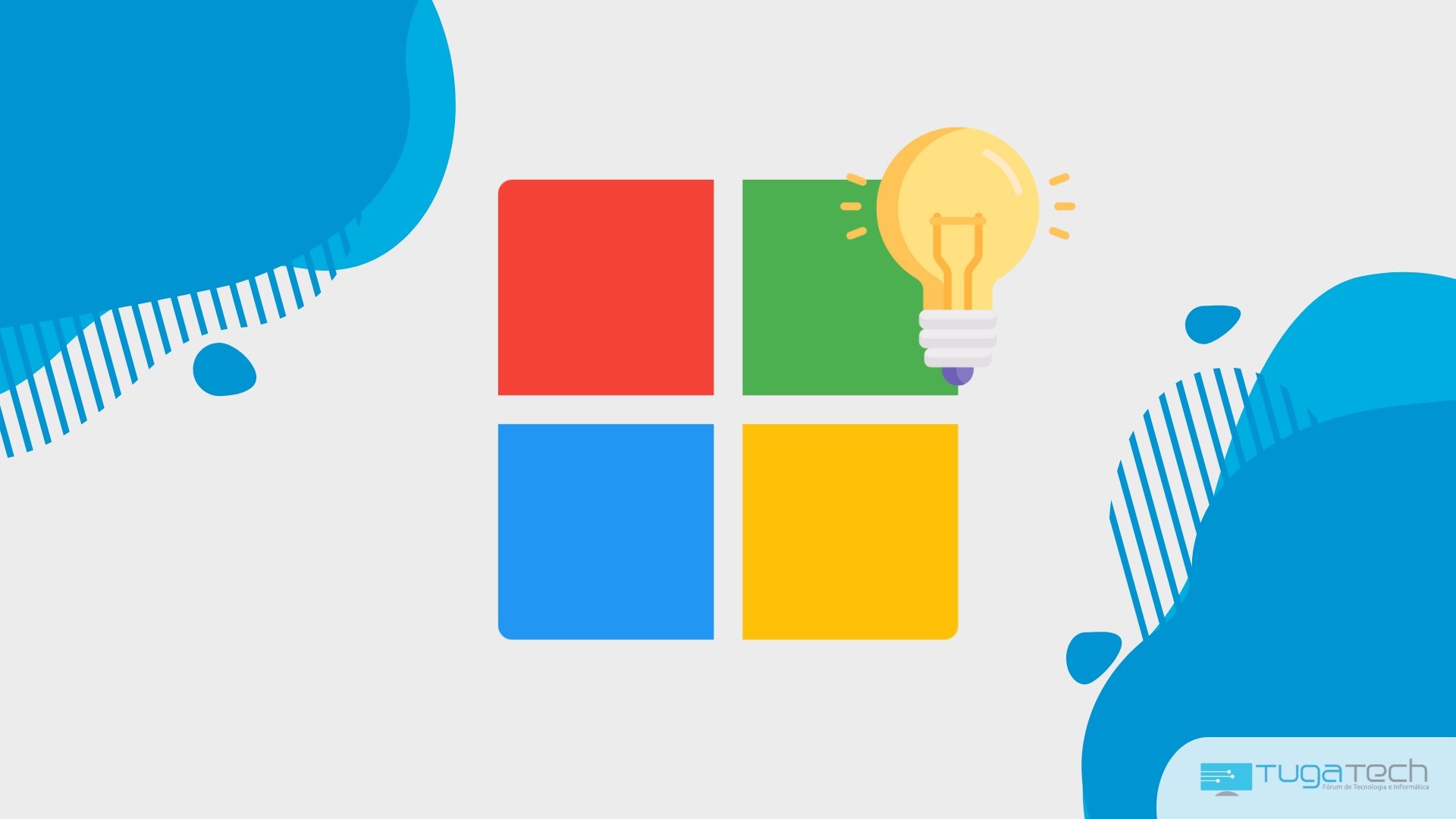 Microsoft com lampada de ideia