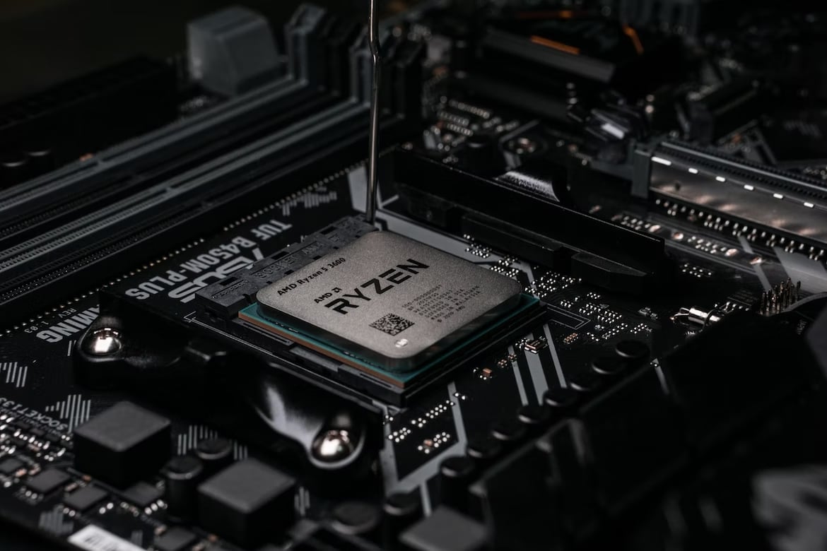 Processador em placa mãe