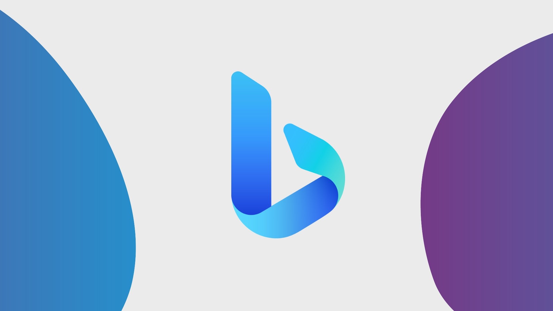 Microsoft e Bing logo em fundo colorido