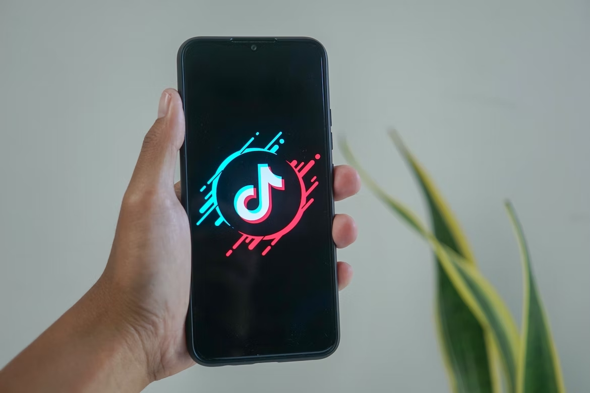 TikTok app em smartphone