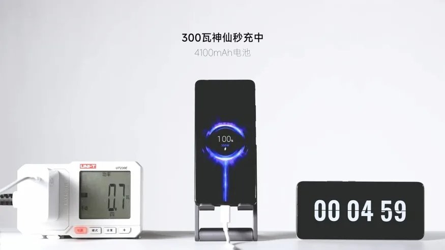 Xiaomi carregamento smartphone a 300W