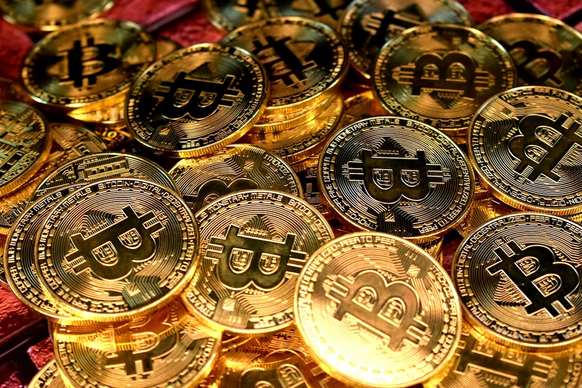 Bitcoin em moedas fisicas