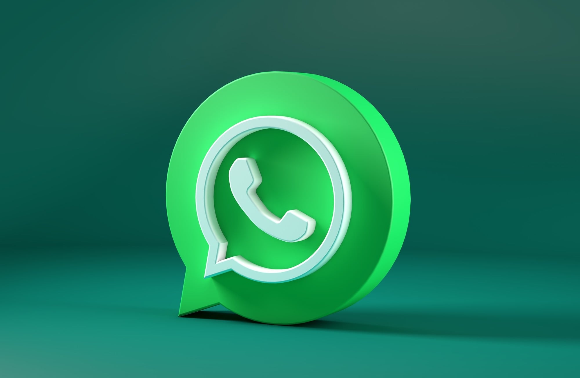 Logo do WhatsApp em 3D