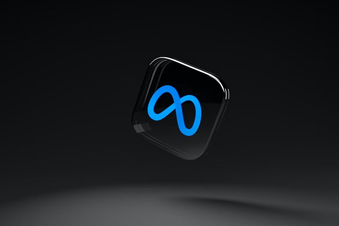 logo em 3d da META