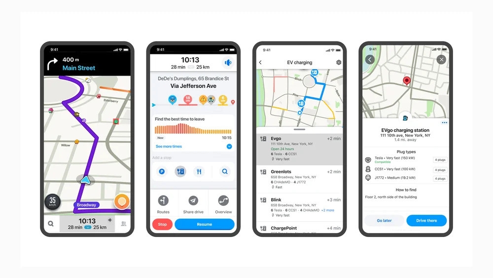 Waze para veículos elétricos