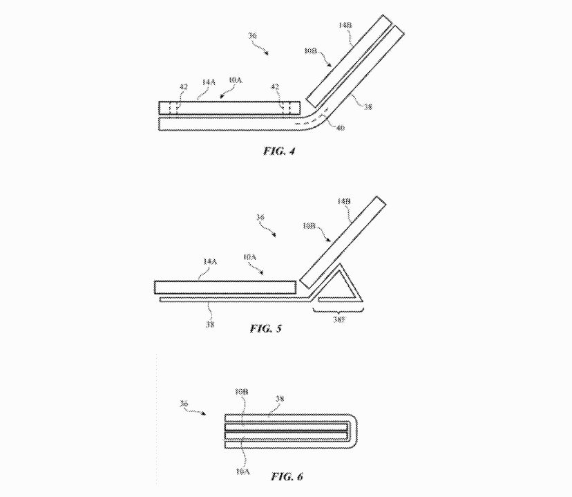 conceito de patente da Apple para dispositivo dobrável
