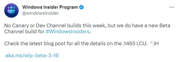 confirmação da Microsoft para falta de builds no Windows Insider