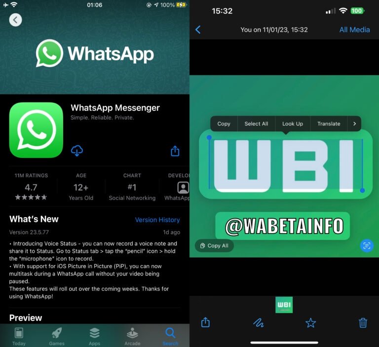 nova funcionalidade de reconhecimento de texto em imagens no Whatsapp