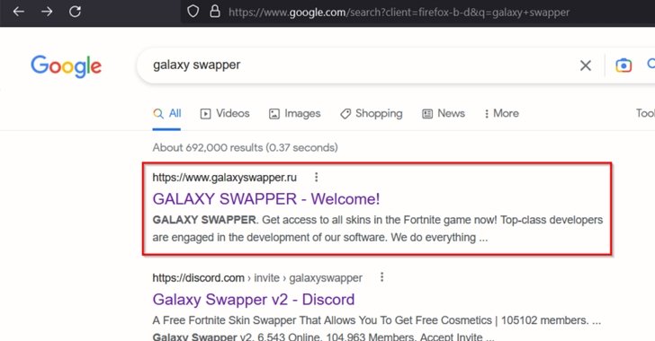 exemplo de malware em publicidade do google