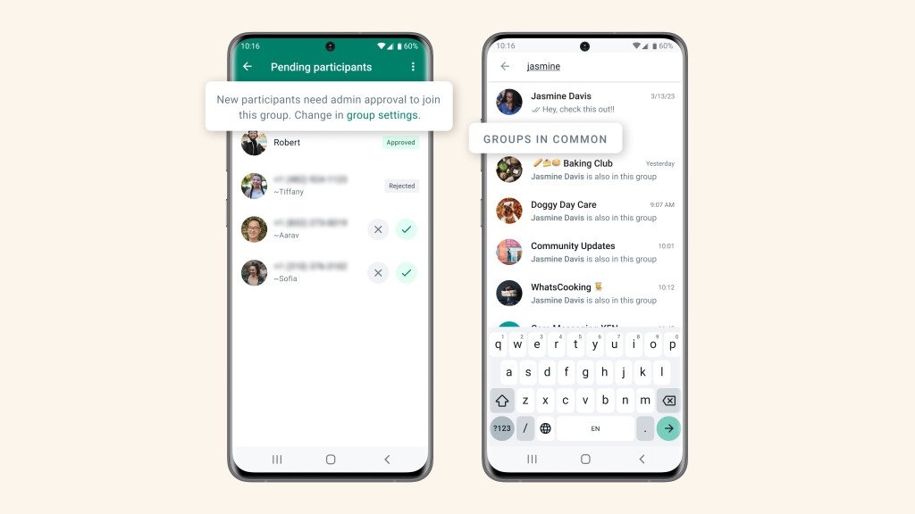 novas ferramentas de gestão do WhatsApp para grupos