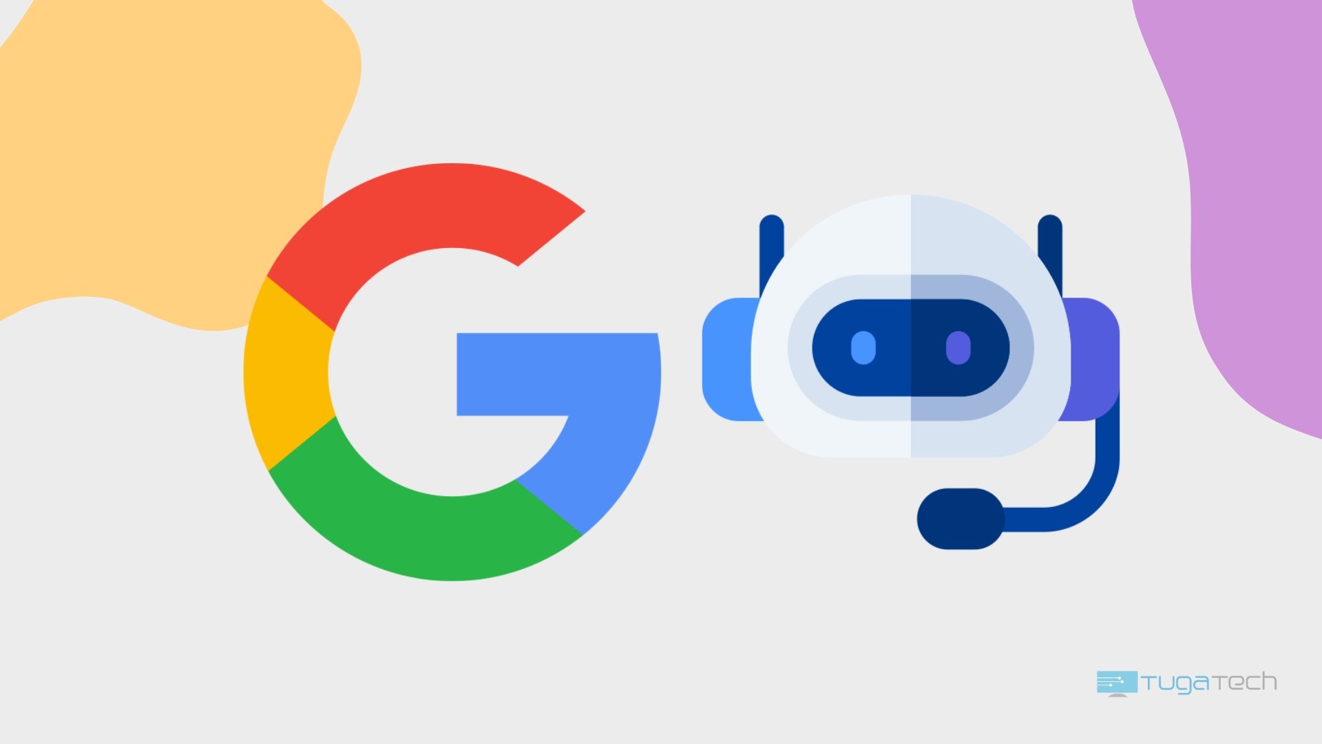 Google com chatbot ao pé do logo