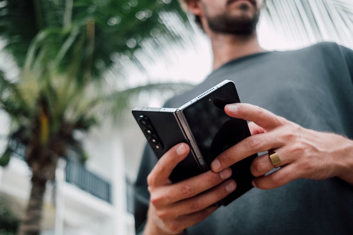 Samsung Fold a ser usado