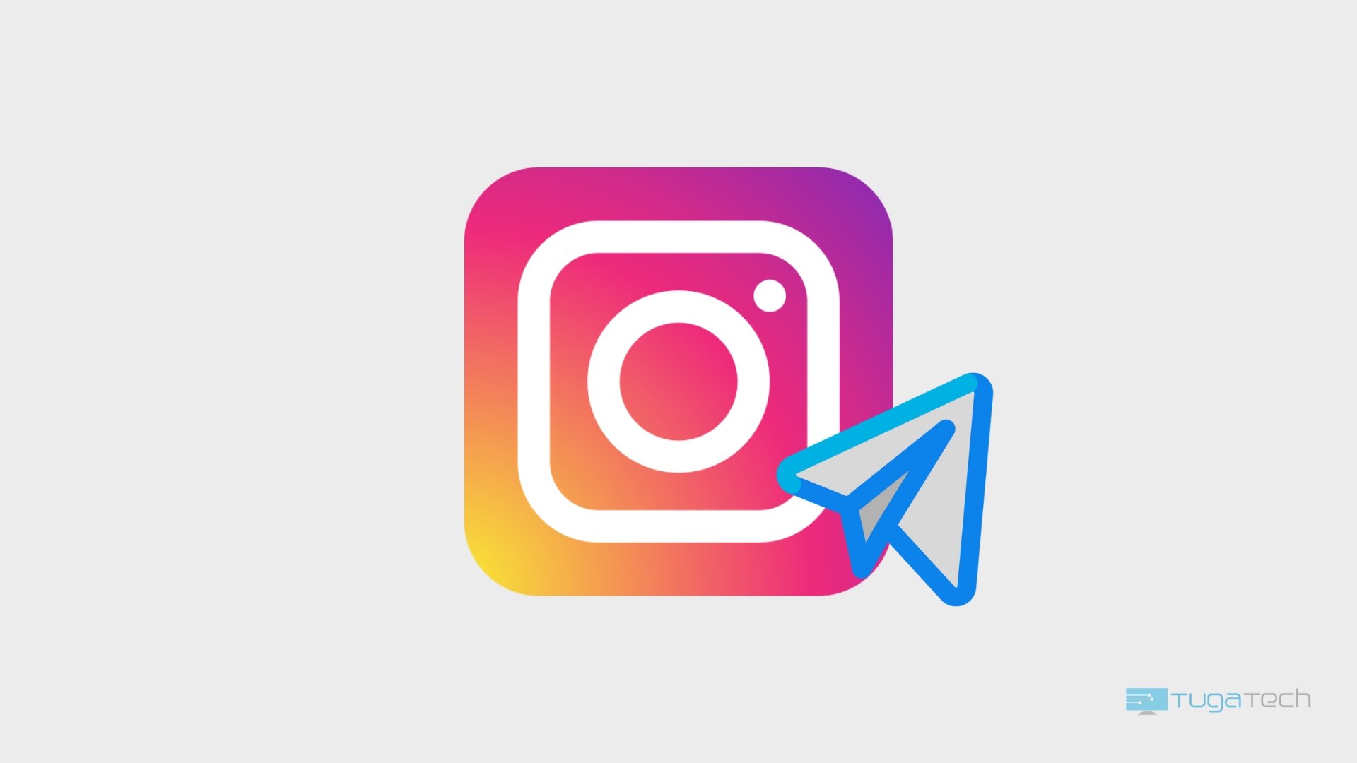 Logo do Instagram com ícone de mensagem