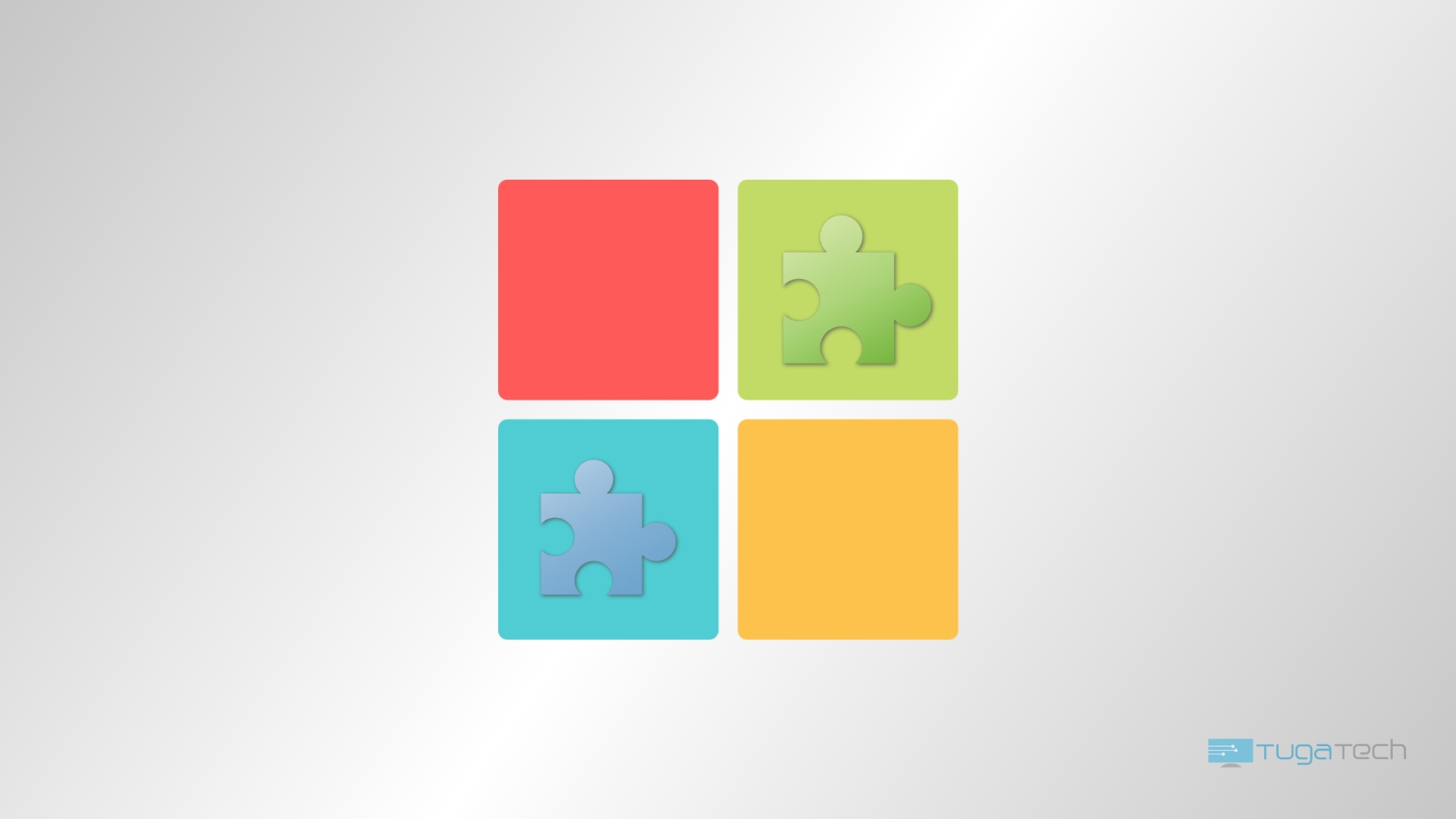Windows logo sobre sistema modular
