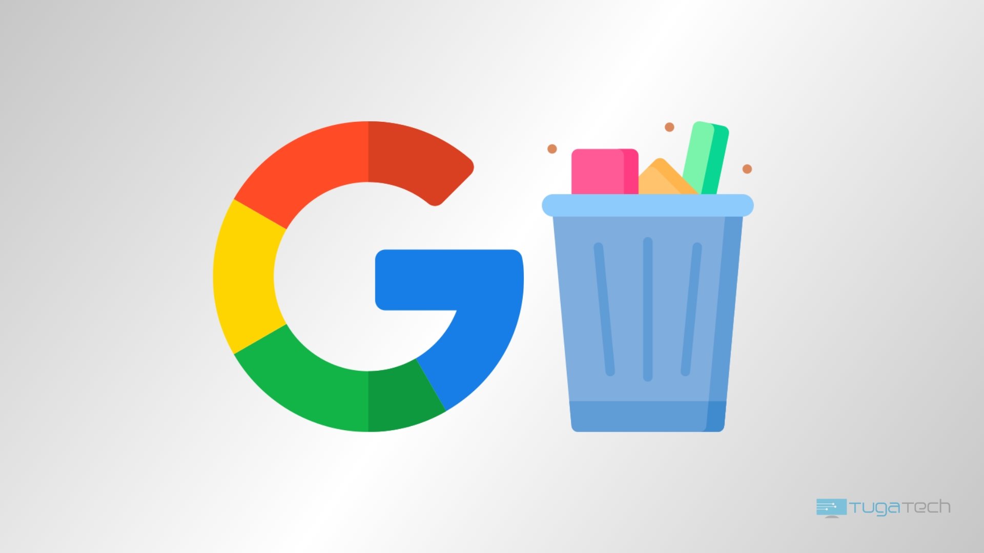 Google com lixo ao pé