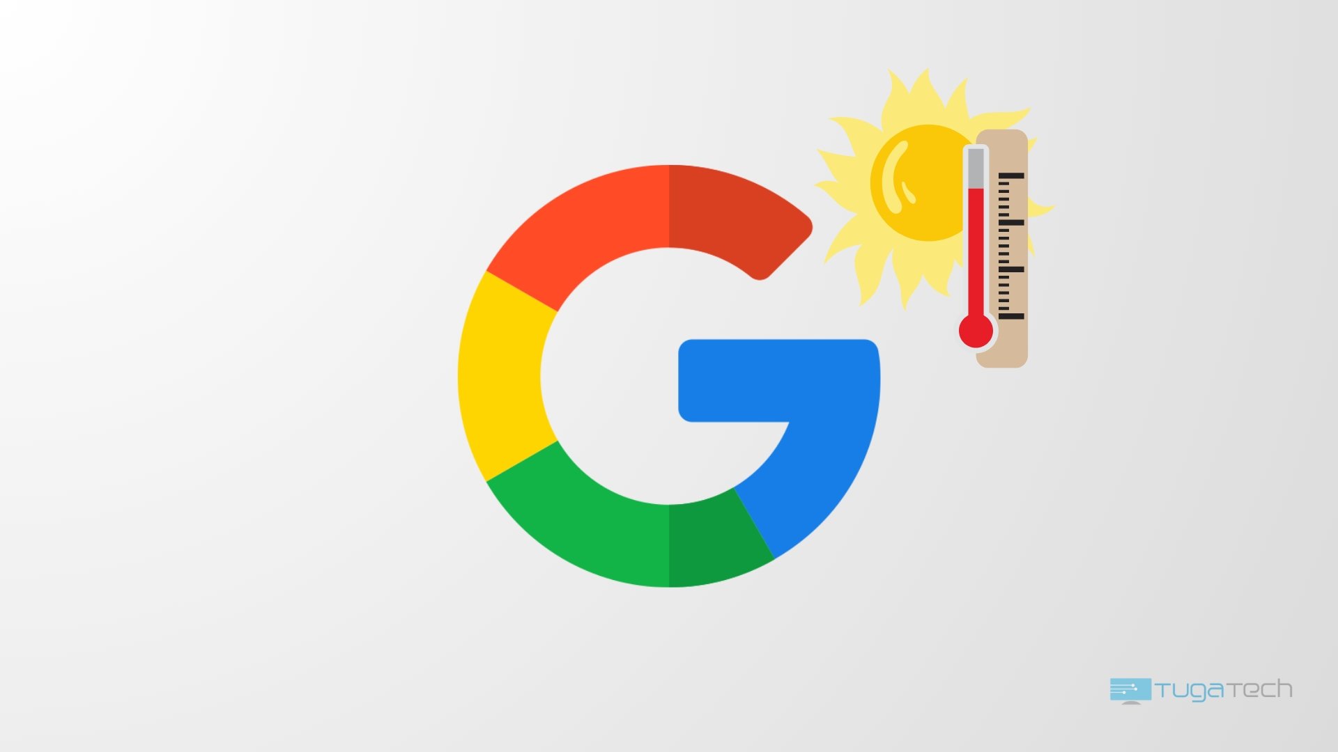Google com calor em icone
