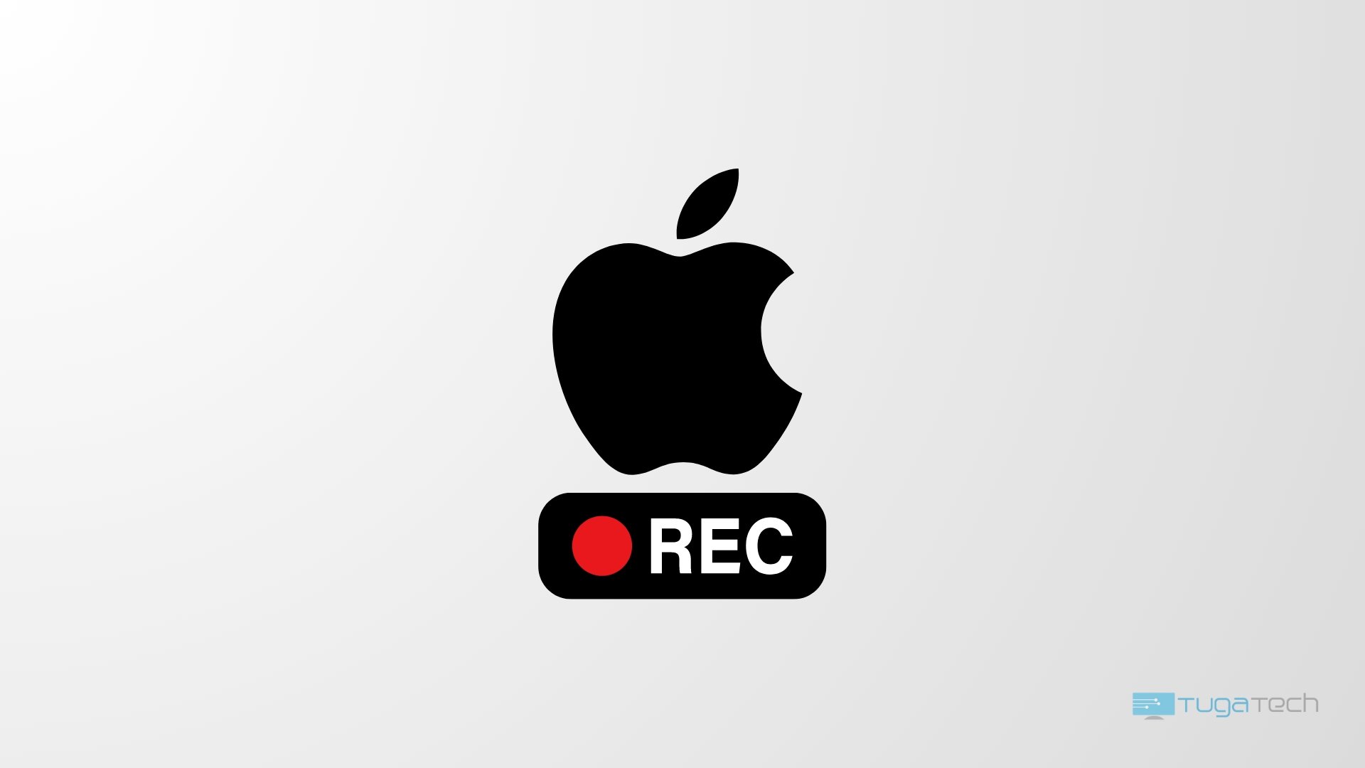 Apple com botão de REC