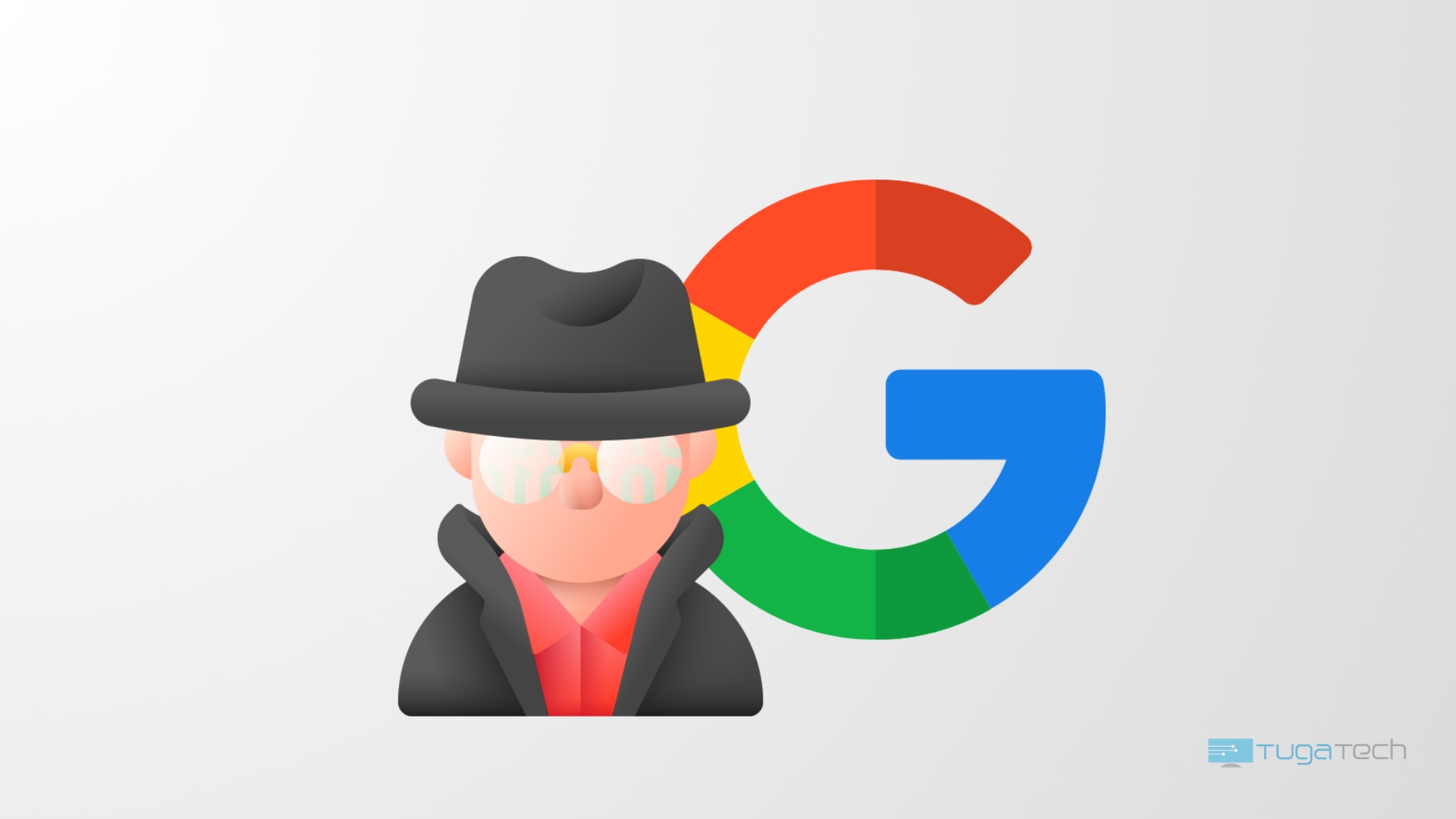Google com homem na frente