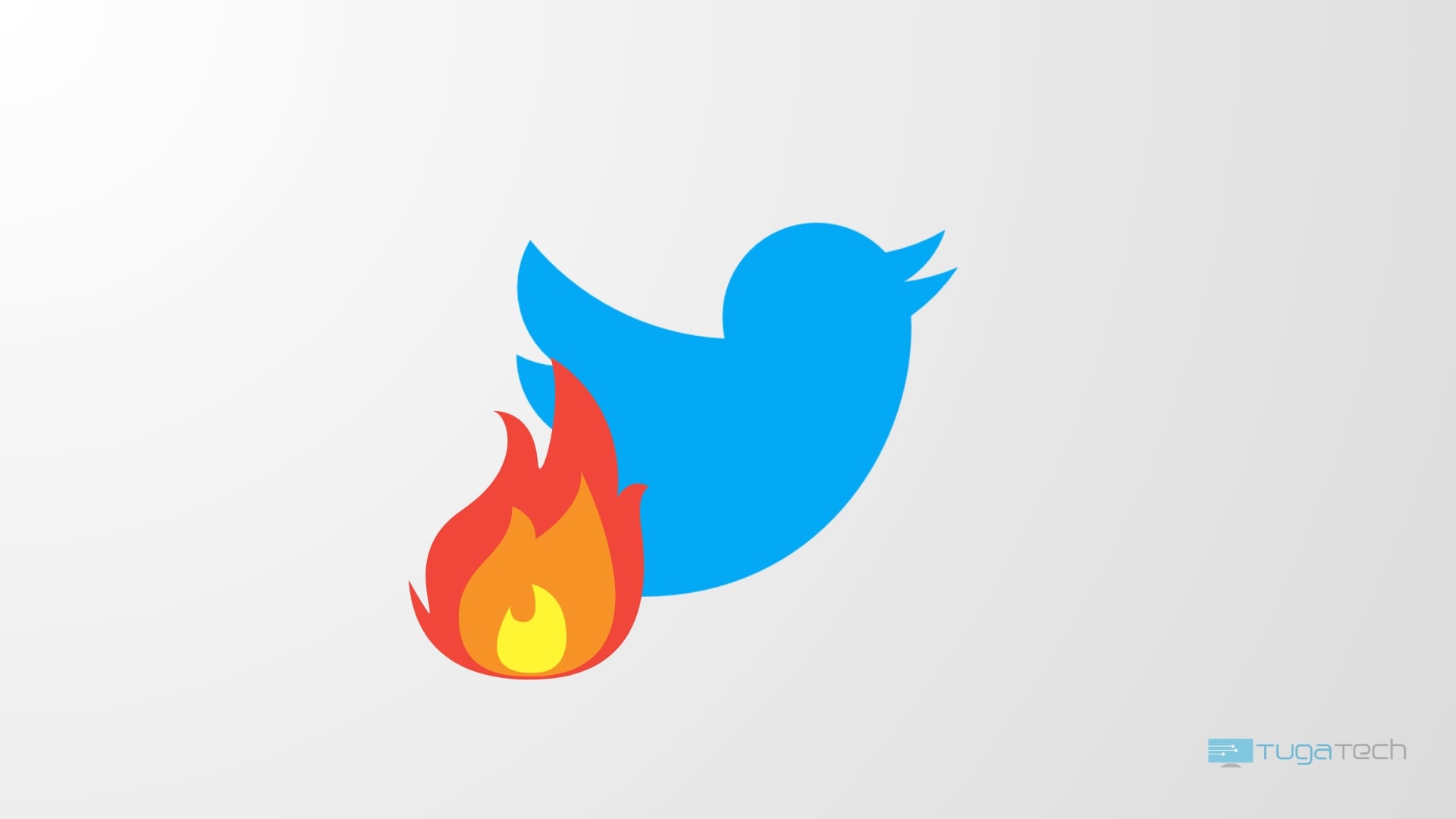 Twitter sobre fogo