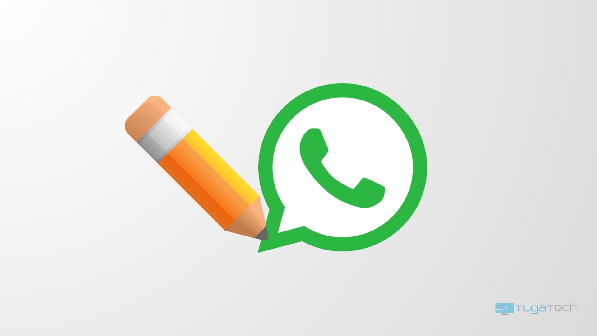 WhatsApp com lápis de edição