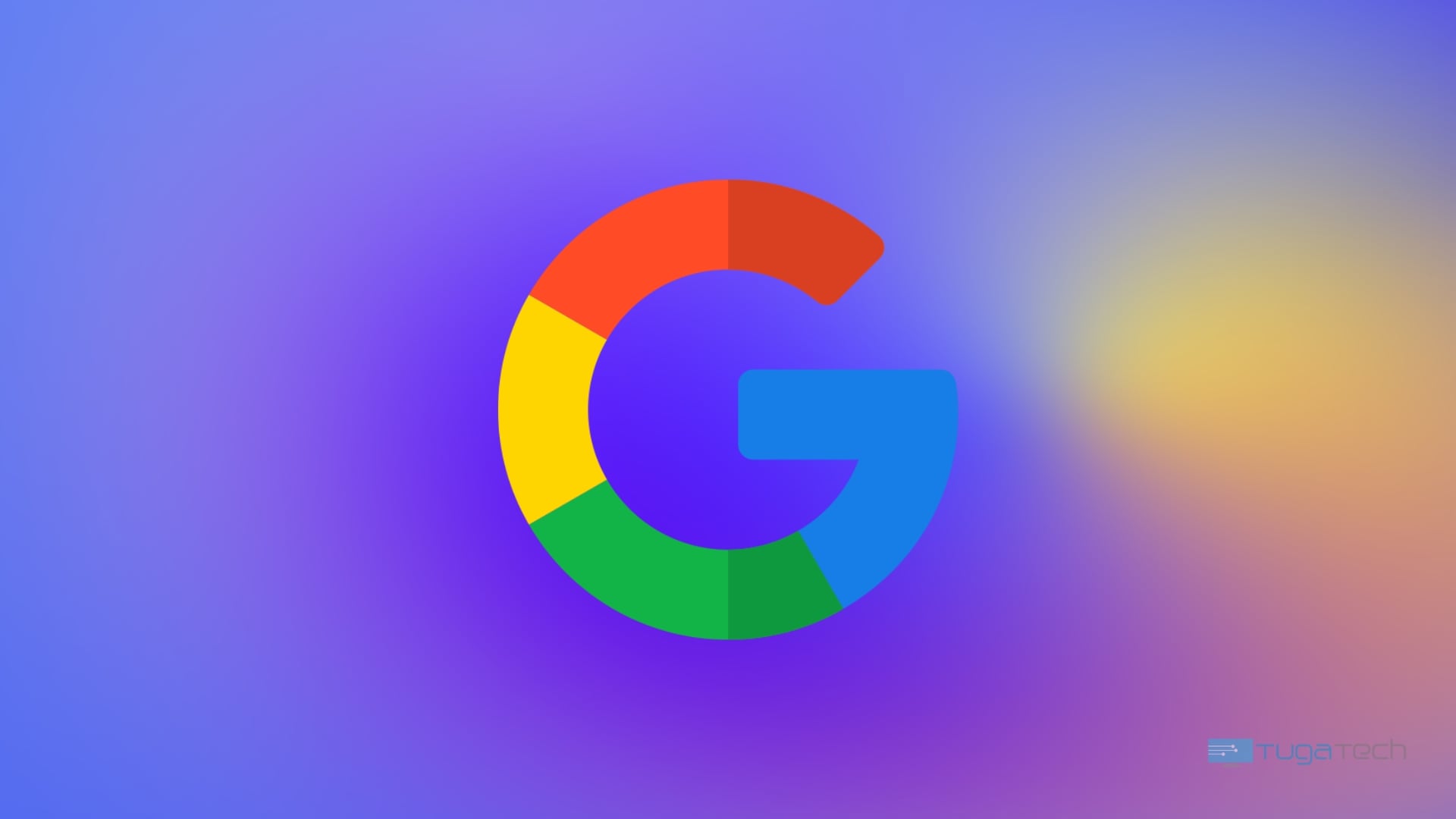 logo da google sobre fundo colorido