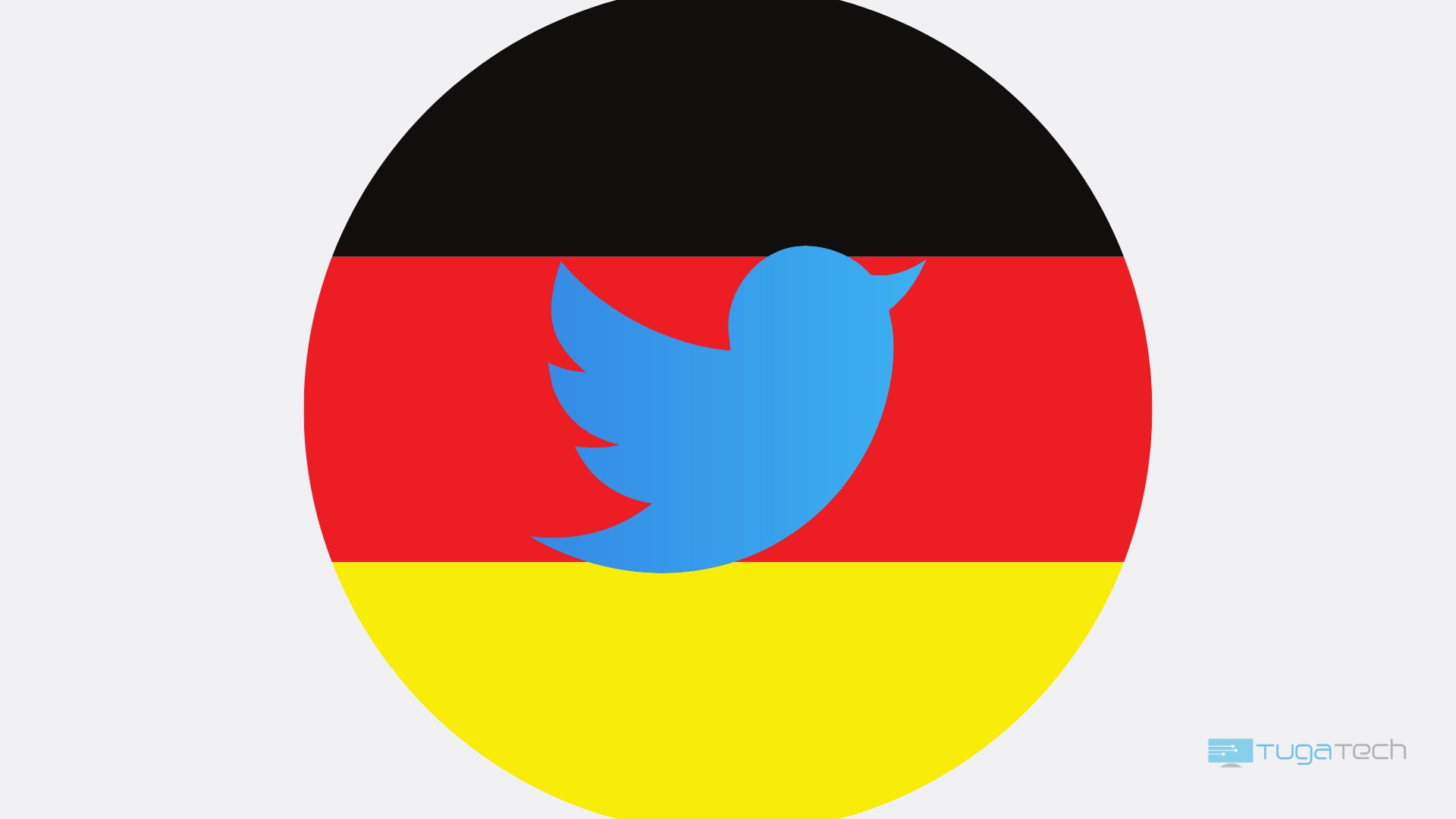 Twitter sobre bandeira da alemanha