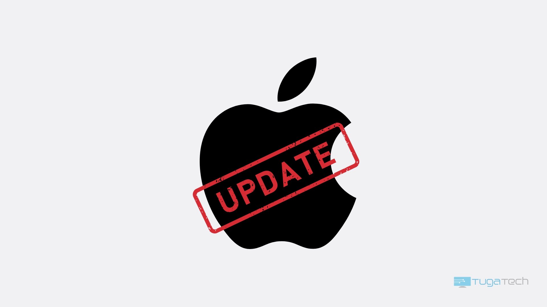 Apple logo de atualização