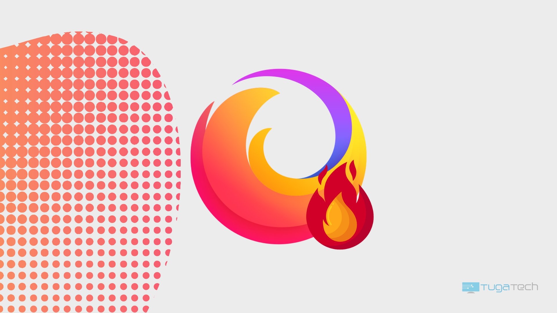 Firefox sobre fogo