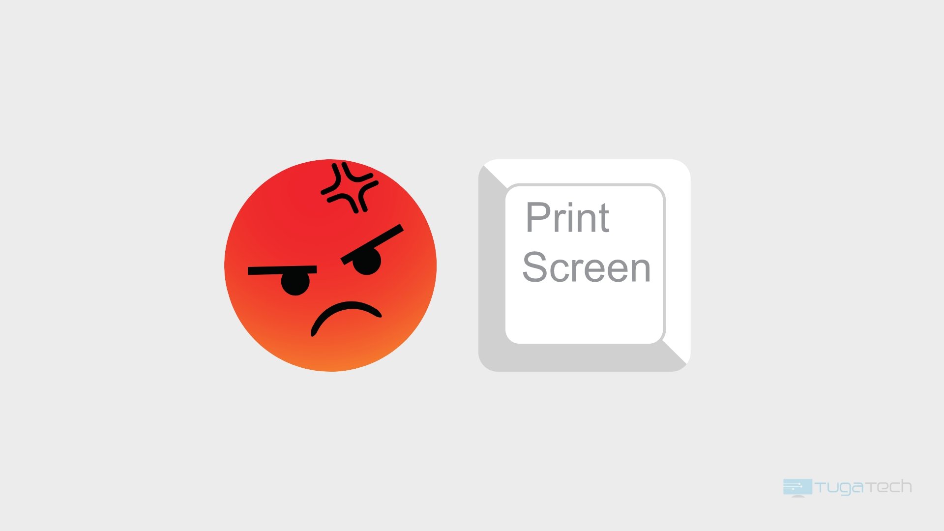utilizador irritado com print screen