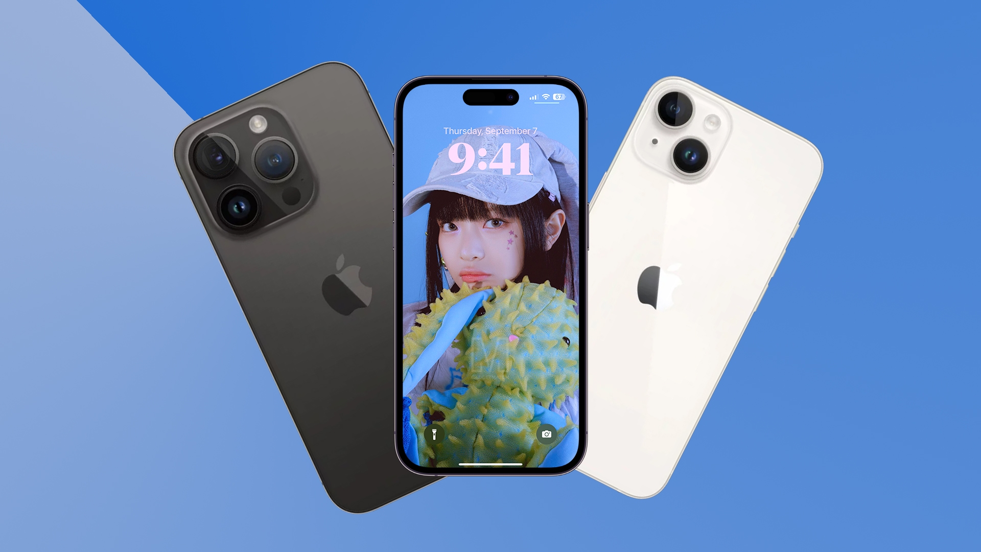 Apple iPhone com imagem de press