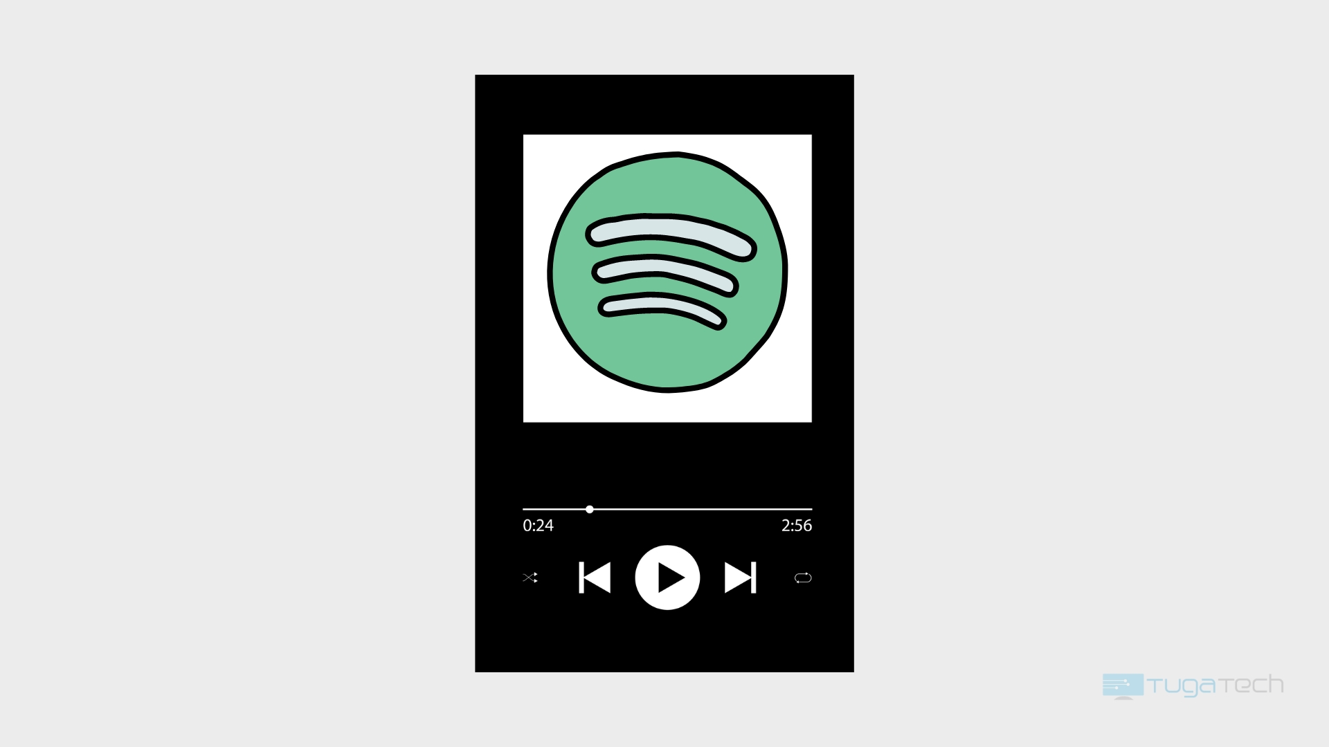 Spotify logo da aplicação